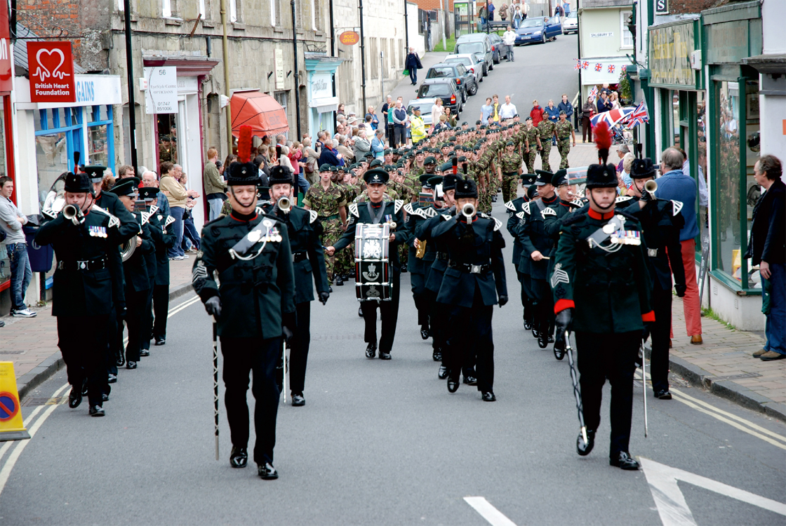Marching in Shaftesbury